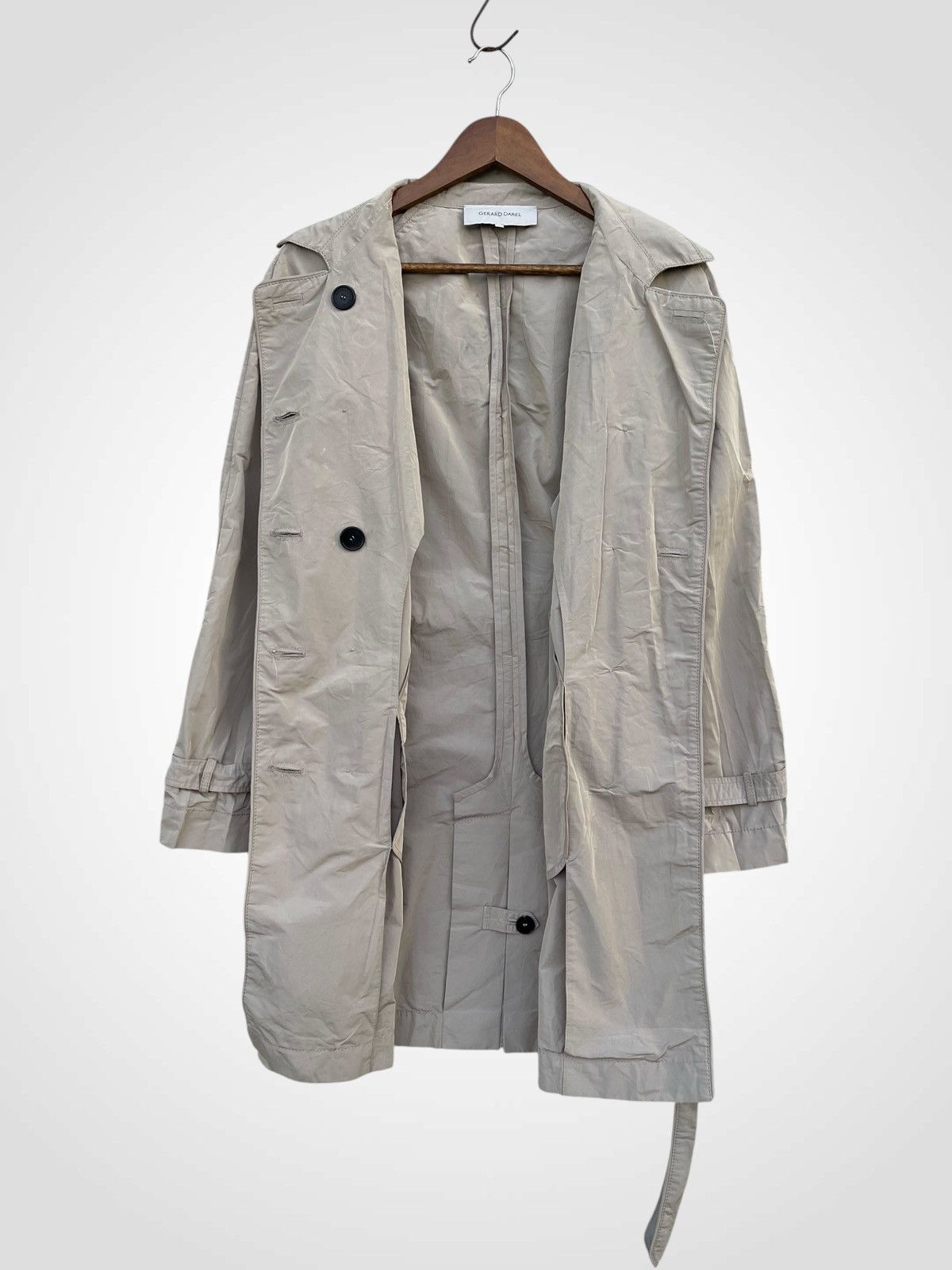 Gerard Darel S/S 2002 GERARD DAREL DOUBLE-BREASTED TRENCH COAT/JACKET Size M / US 6-8 / IT 42-44 - 3 Thumbnail