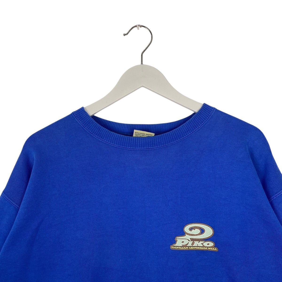 Other Vintage Piko Hawaiian Printed Crewneck Sweatshirt Navy Blue Size US L / EU 52-54 / 3 - 4 Thumbnail