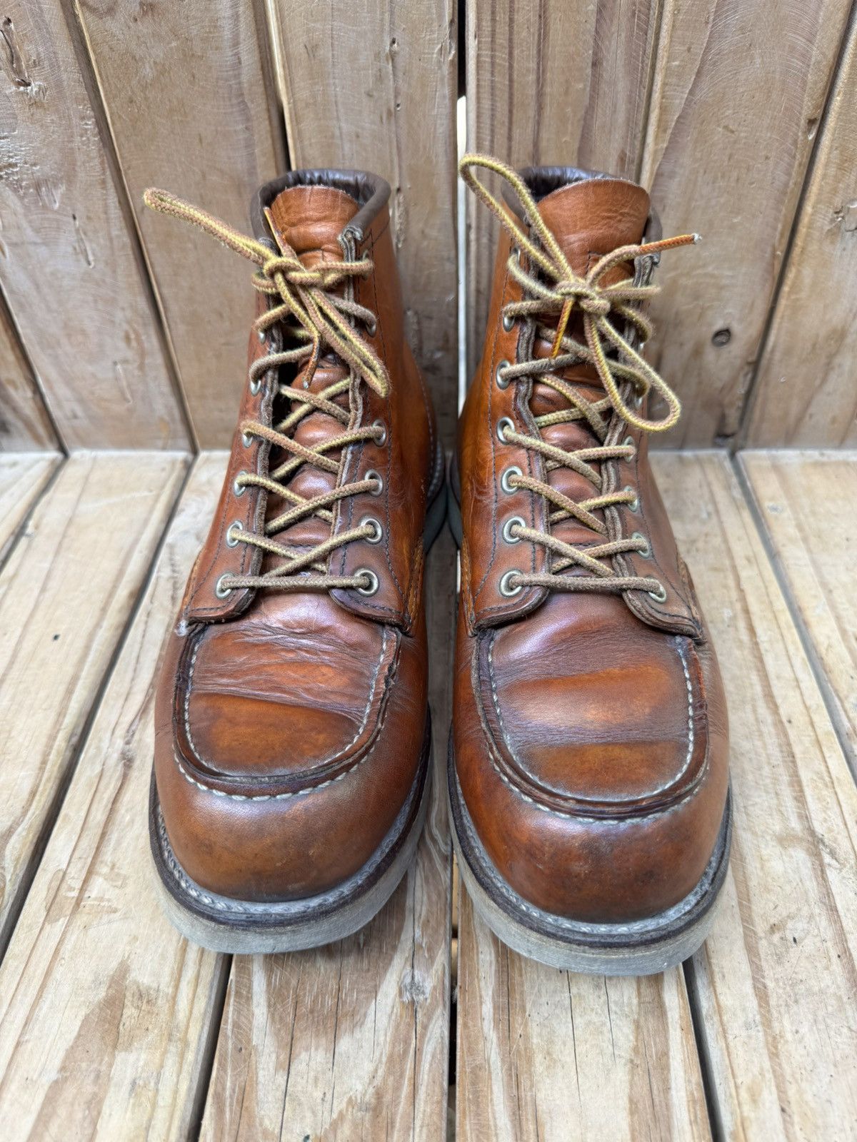Red Wing Red wing 875 Moc Toe brown leather boots US 8.5 D UK 7.5 Size US 8.5 / EU 41-42 - 3 Thumbnail