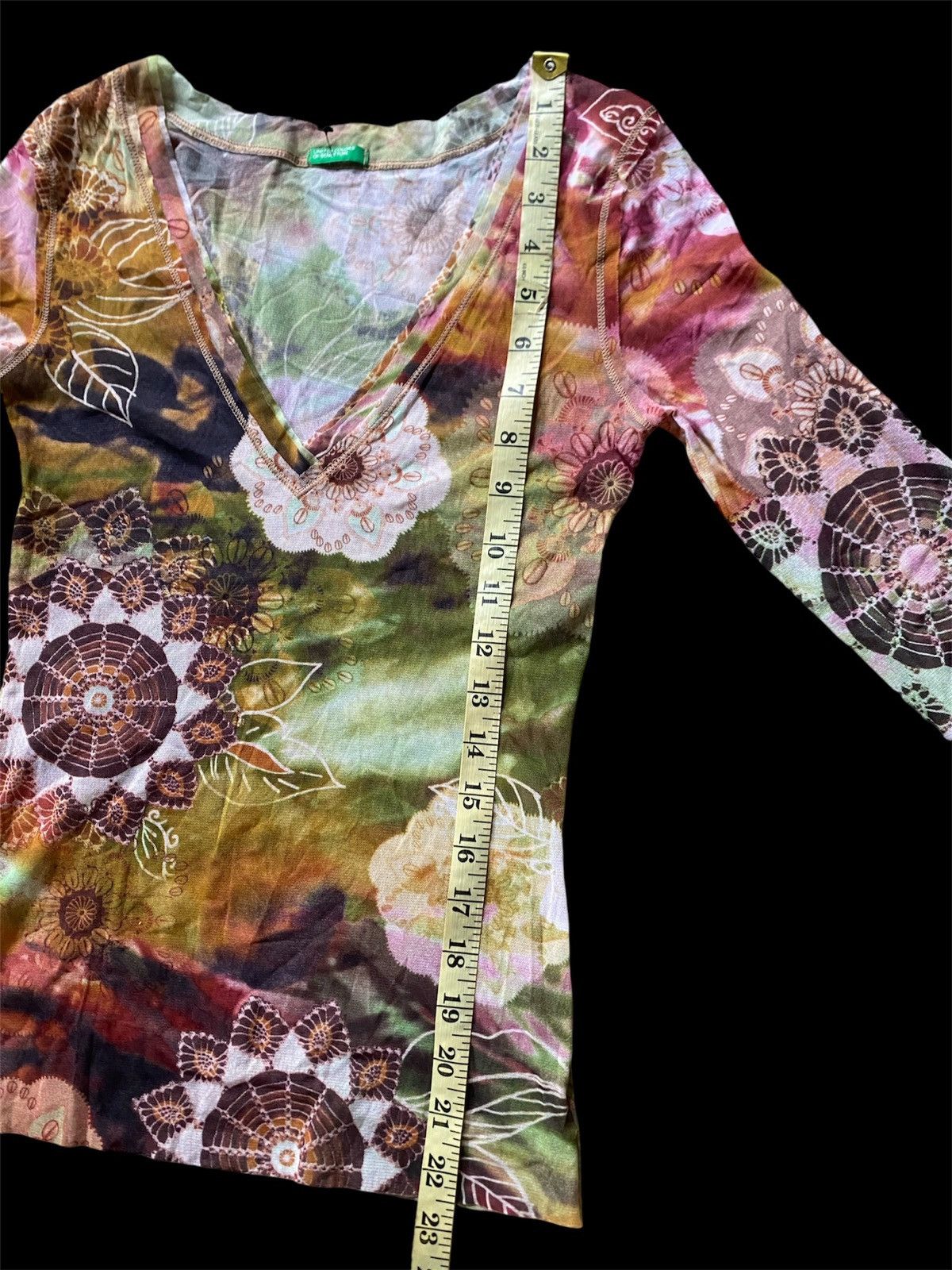 If Six Was Nine Vintage Benetton mesh top Size M / US 6-8 / IT 42-44 - 7 Thumbnail