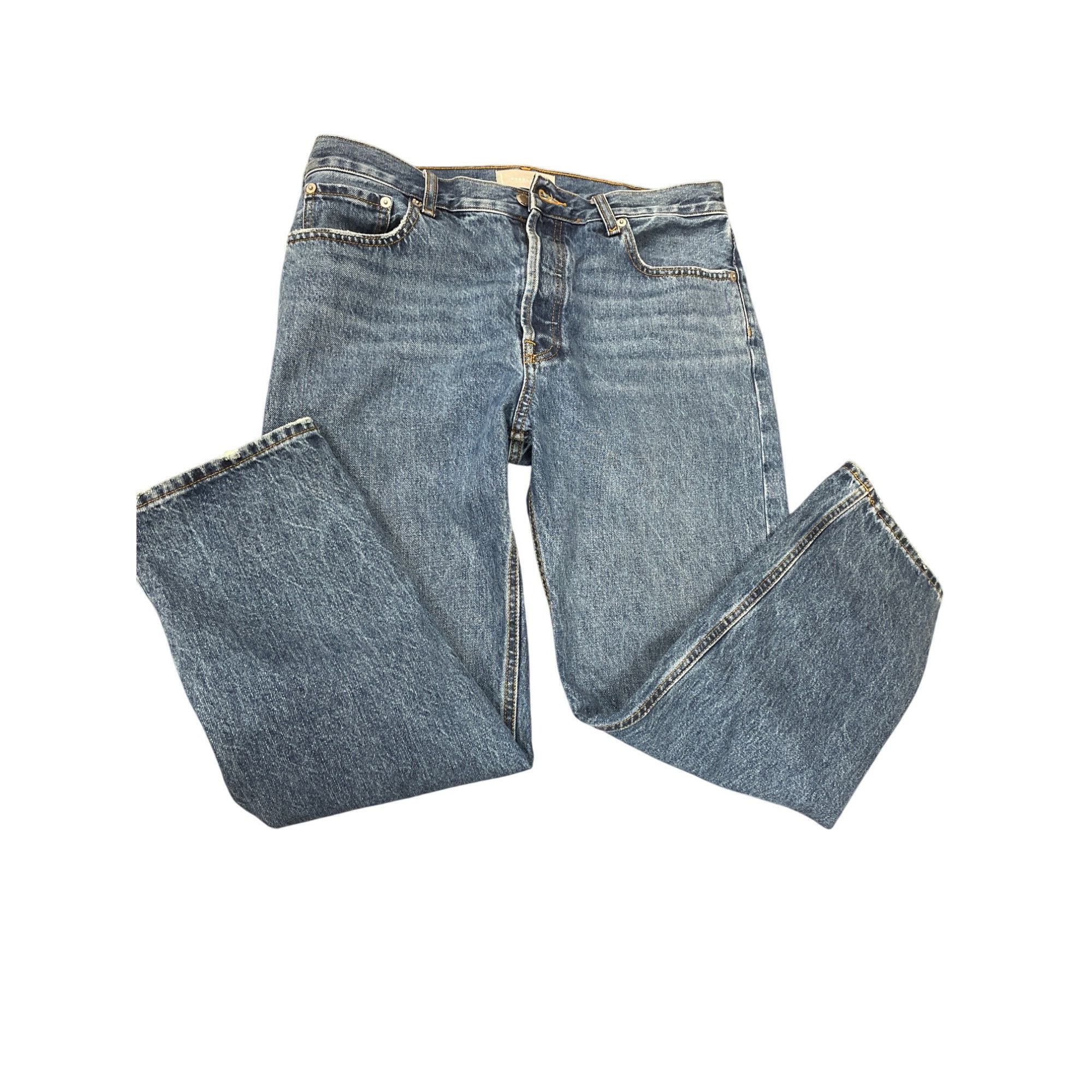 Everlane Everlane Mens Relaxed Straight Fit Blue Denim Jeans size 29R Size US 29 - 18 Thumbnail