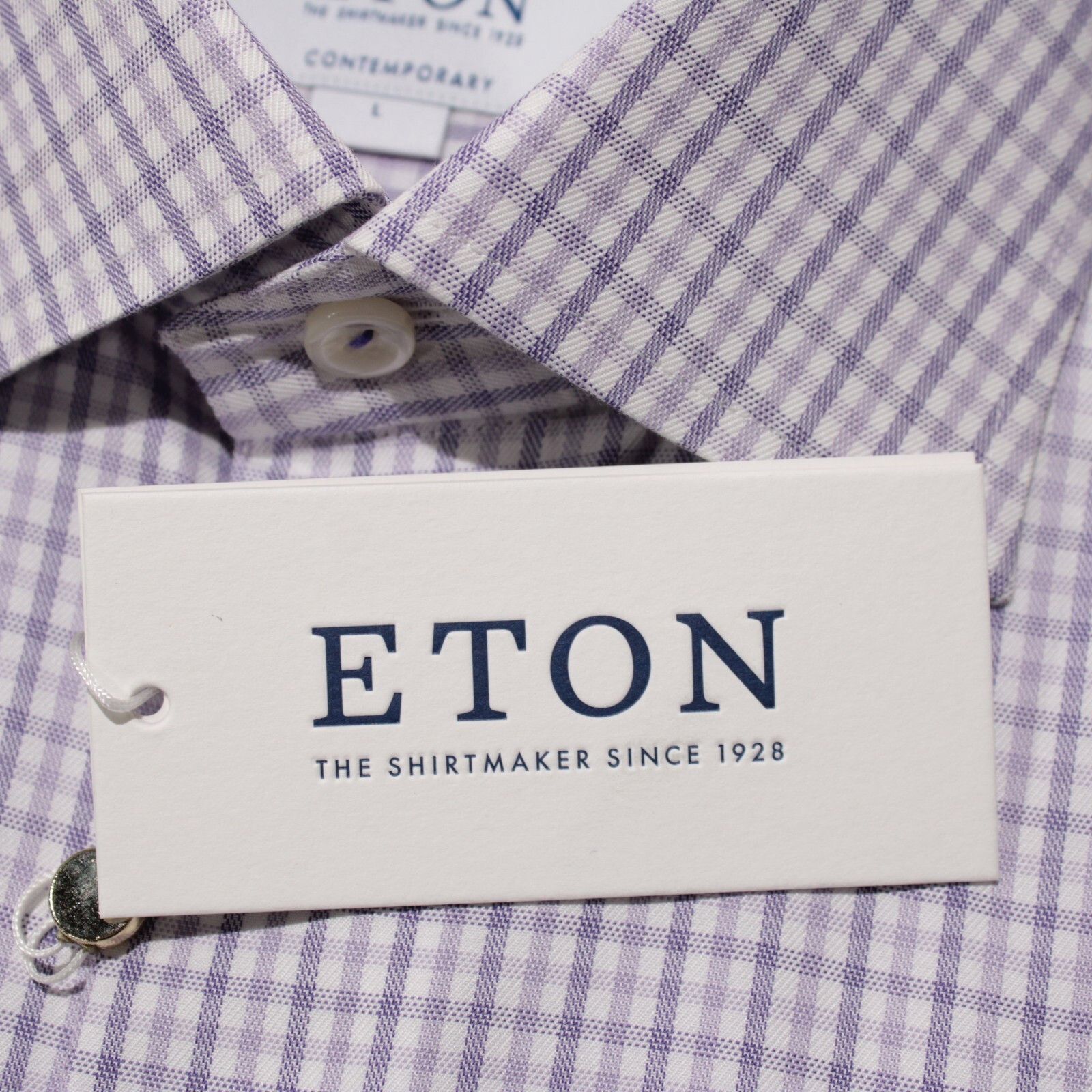 Eton Eton New with tags Shirt Size L US In Purple Size US L / EU 52-54 / 3 - 2 Thumbnail