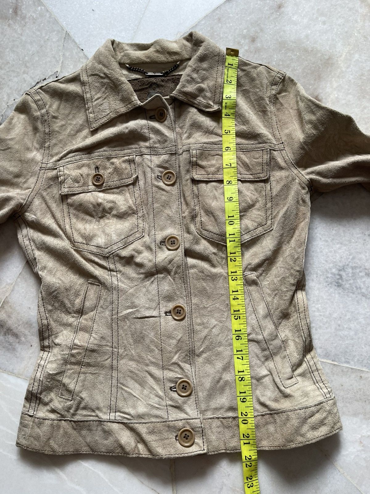 Dolce & Gabbana 2000s Dolce & Gabbana Suede Leather Jacket #98 Size XXS / US 00 / IT 34 - 11 Thumbnail