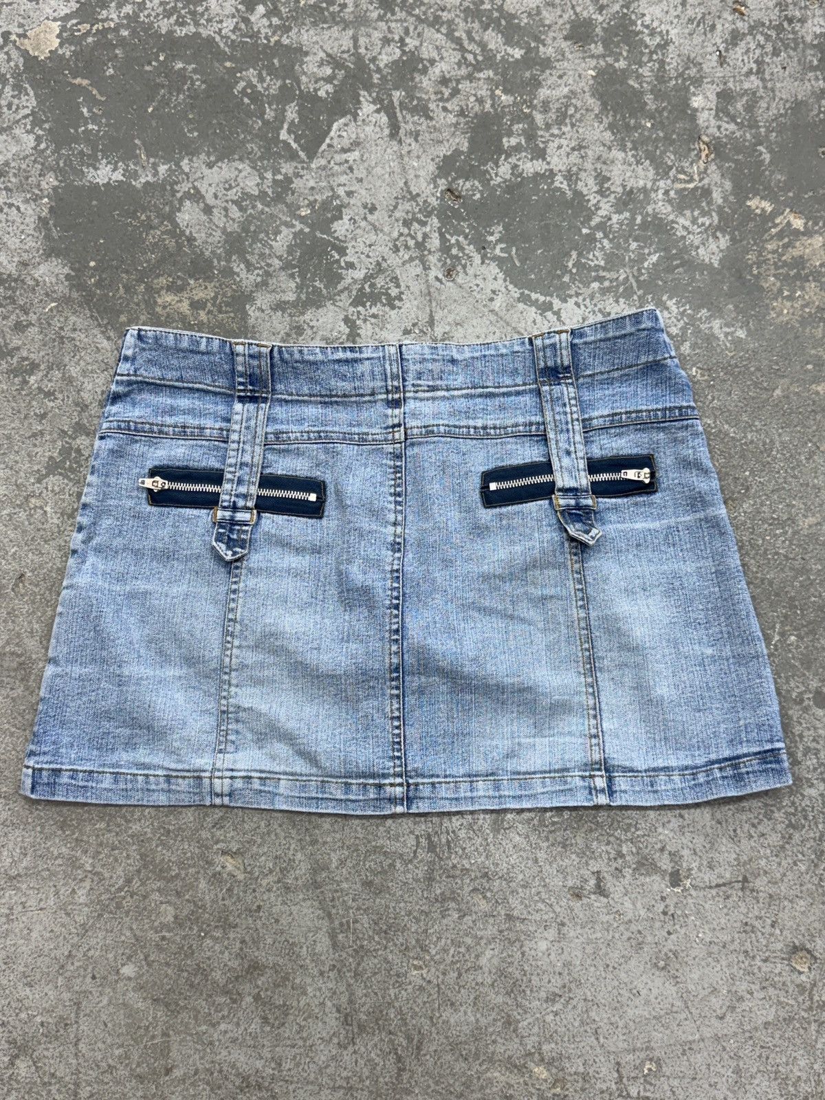 Vintage Vintage Denim y2k Mini Skirt Size 29" - 7 Thumbnail