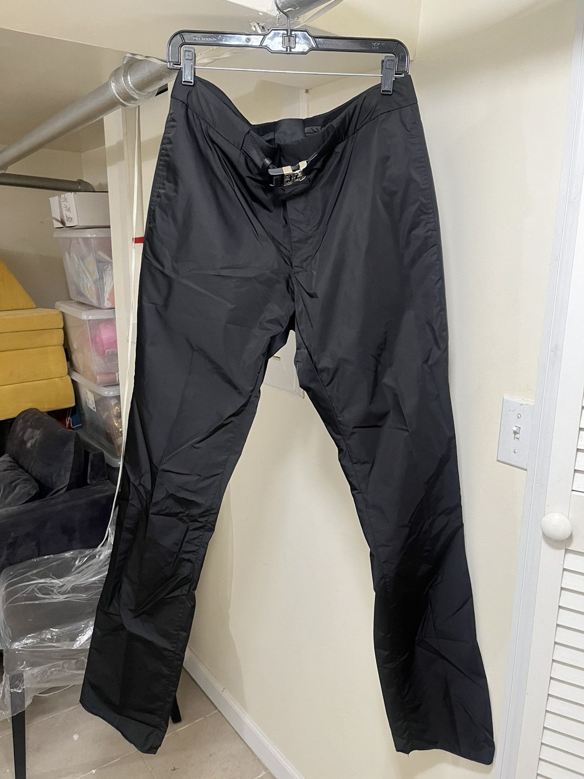 Givenchy Givenchy Slim Fit Belted Nylon Pant Sz 52 Size US 36 / EU 52 - 1 Thumbnail