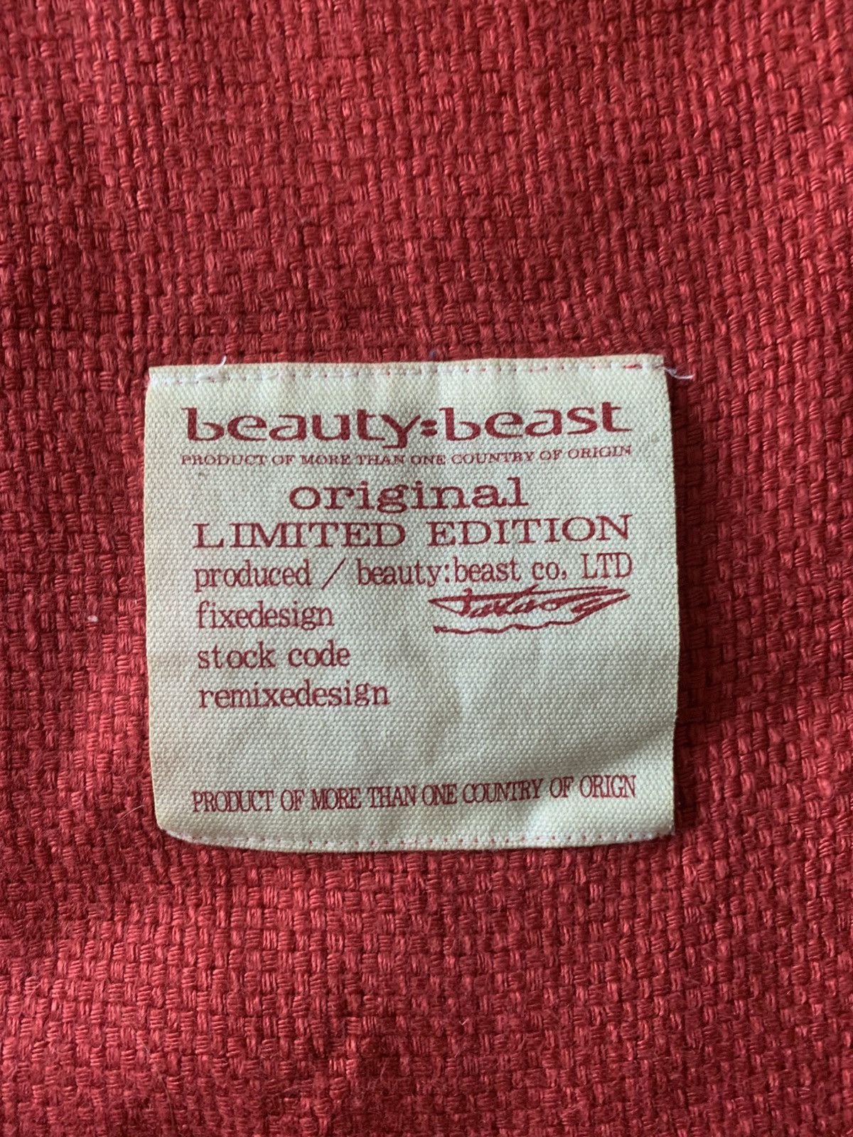 Beauty Beast Late 90s Beauty:Beast Limited Edition Red Tassel Scarf Size ONE SIZE - 2 Thumbnail