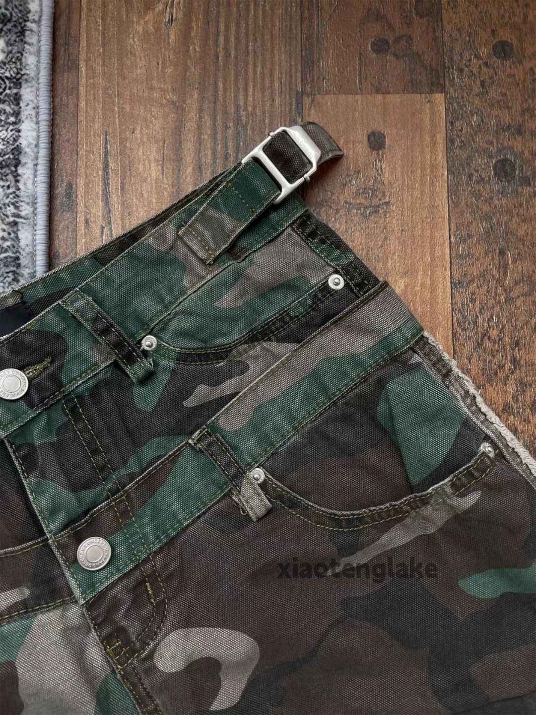 Vintage xtl retro loose baggy skate hiphop camo carpenter pants Size US 30 / EU 46 - 3 Thumbnail