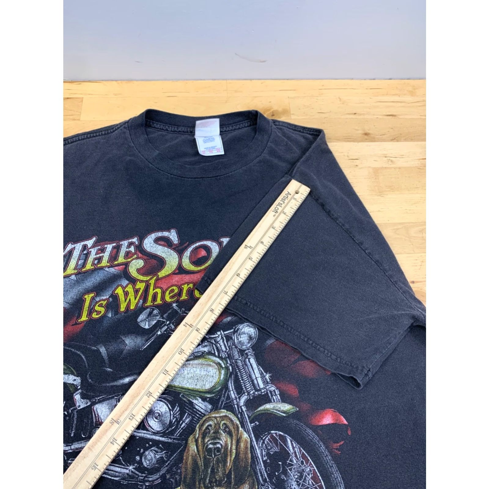 Vintage VINTAGE Tennessee River Shirt XL Black Mens T-Shirt Short Sleeve 11888 Biker Dog Size US XL / EU 56 / 4 - 6 Thumbnail
