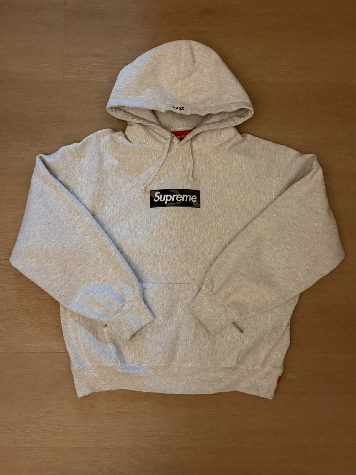 か*す様 supreme 23AW Box Logo Hooded Grey M Supreme Box Logo Hooded Sweatshirt (FW23) Ash Grey Men's - FW23 - US