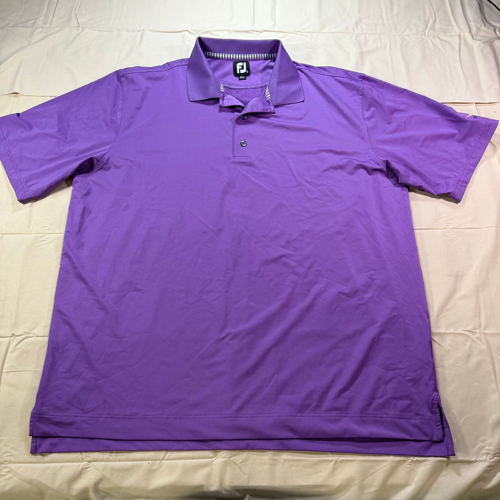Footjoy Footjoy Golf Polo Shirt Men 2XL Purple Summer Comfort Talon Size US XXL / EU 58 / 5 - 2 Thumbnail
