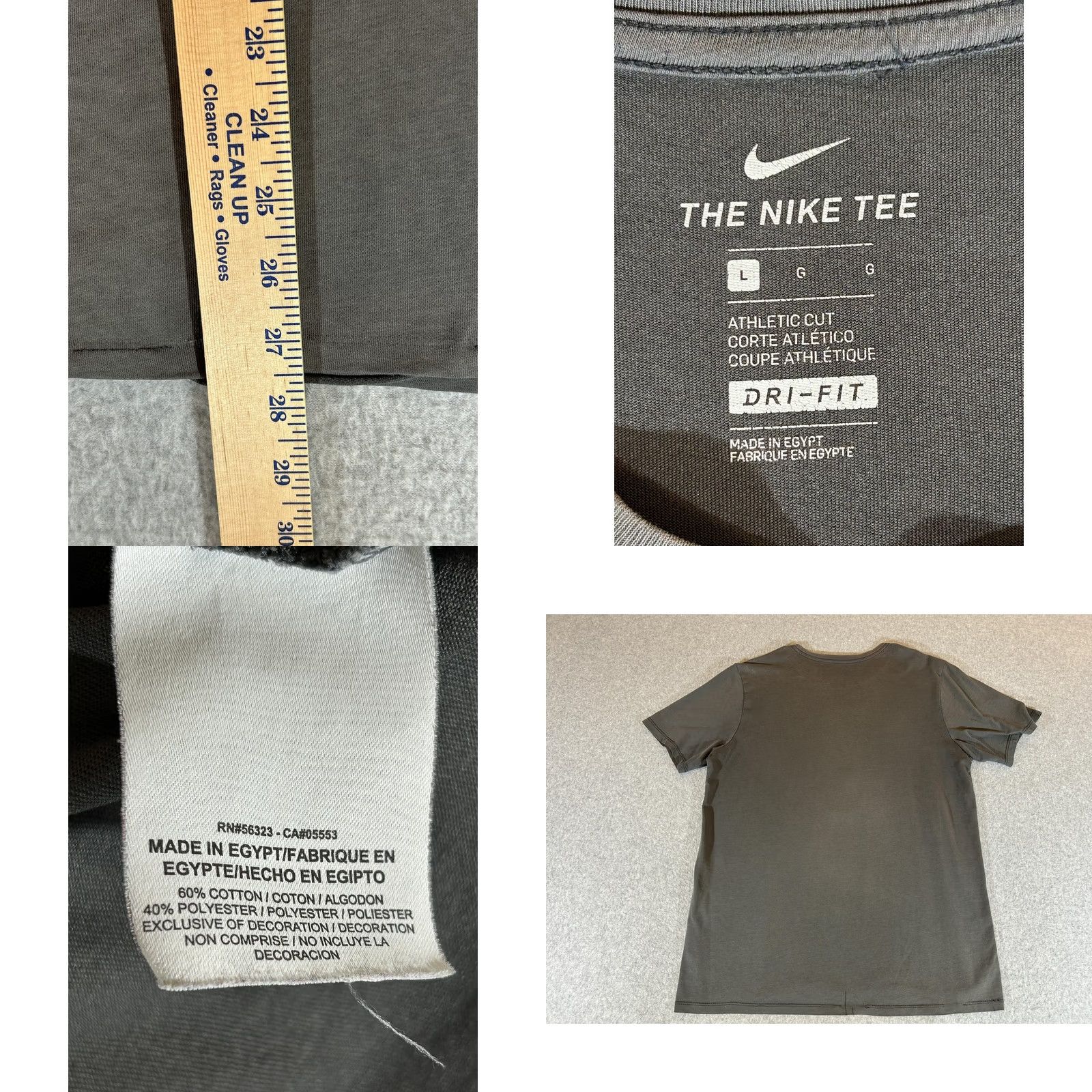 Nike Nike Shirt Mens Large Dri Fit Short Sleeve Basketball Hoop Graphic Athletic Cut Size US L / EU 52-54 / 3 - 8 Thumbnail