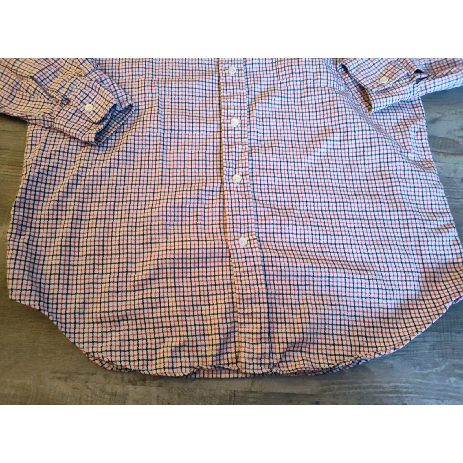 Vintage VINTAGE L.L. Bean Button-Up Shirt Mens M Red Black White Check Long Sleeve USA Made Retro Size US M / EU 48-50 / 2 - 2 Thumbnail