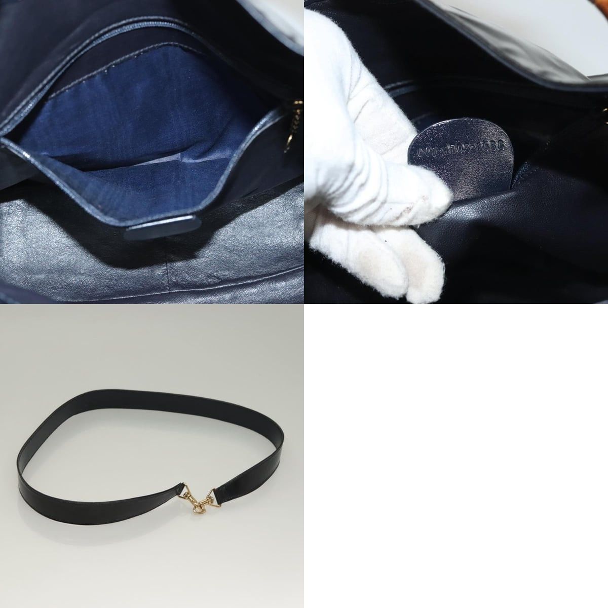 Gucci GUCCI Bamboo Handbag Enamel Black Gold 001 1705 001 1705 Size ONE SIZE - 12 Thumbnail