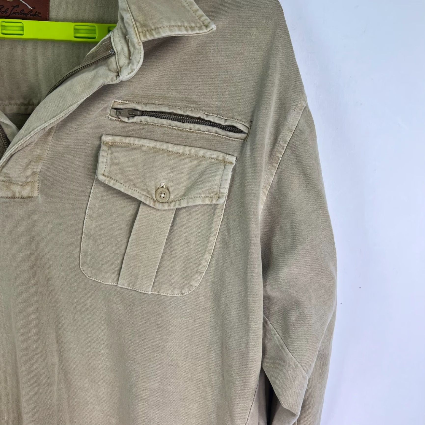 Vintage Bob Timberlake Sweater Mens L Brown 1/4 Zip Logo Collared Knit Solid Cotton Size US L / EU 52-54 / 3 - 3 Thumbnail