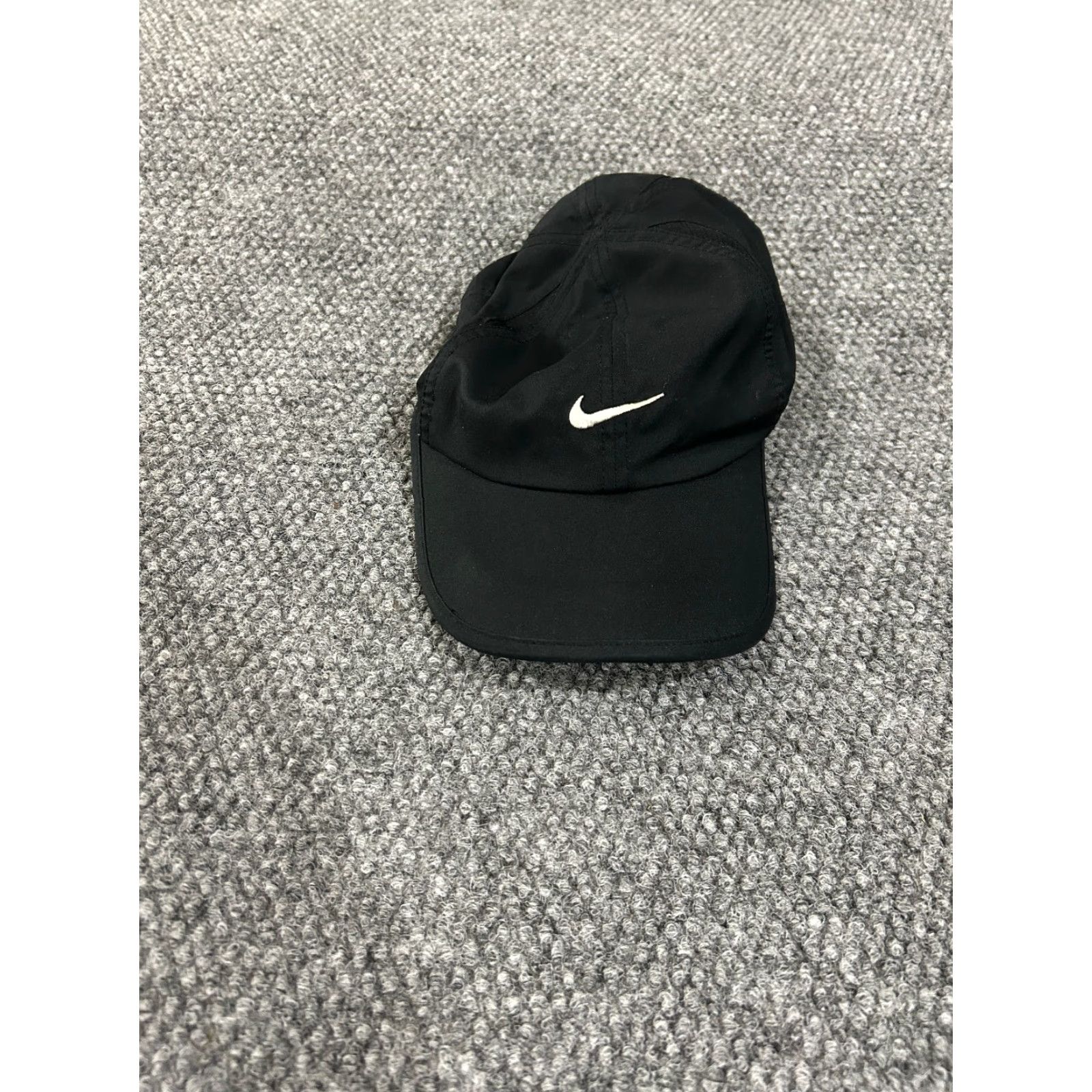 Nike Nike Hat Cap Mens One Size Black Adjustable Logo Stri Dri Fit Featherlight Baseball Cap Sports Size ONE SIZE - 2 Thumbnail