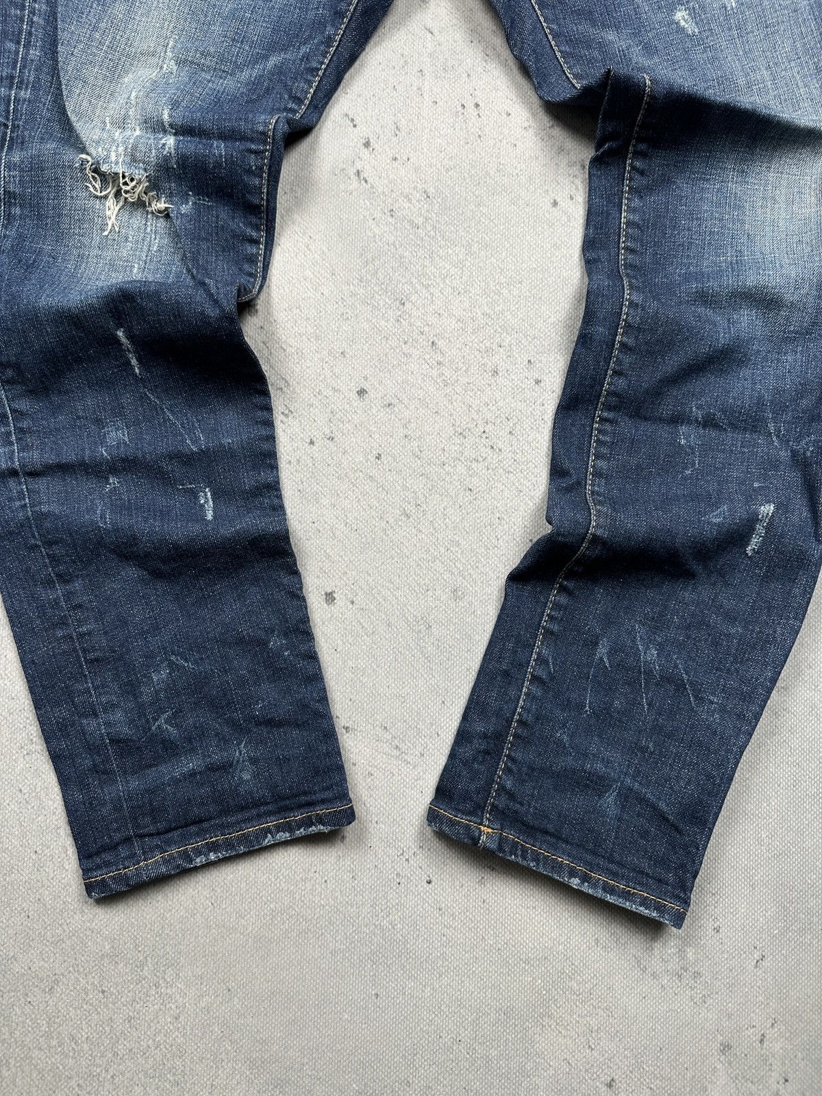 Dsquared2 Dsquared2 Distressed Patchwork Denim Jeans Military Pocket Size US 33 - 8 Thumbnail