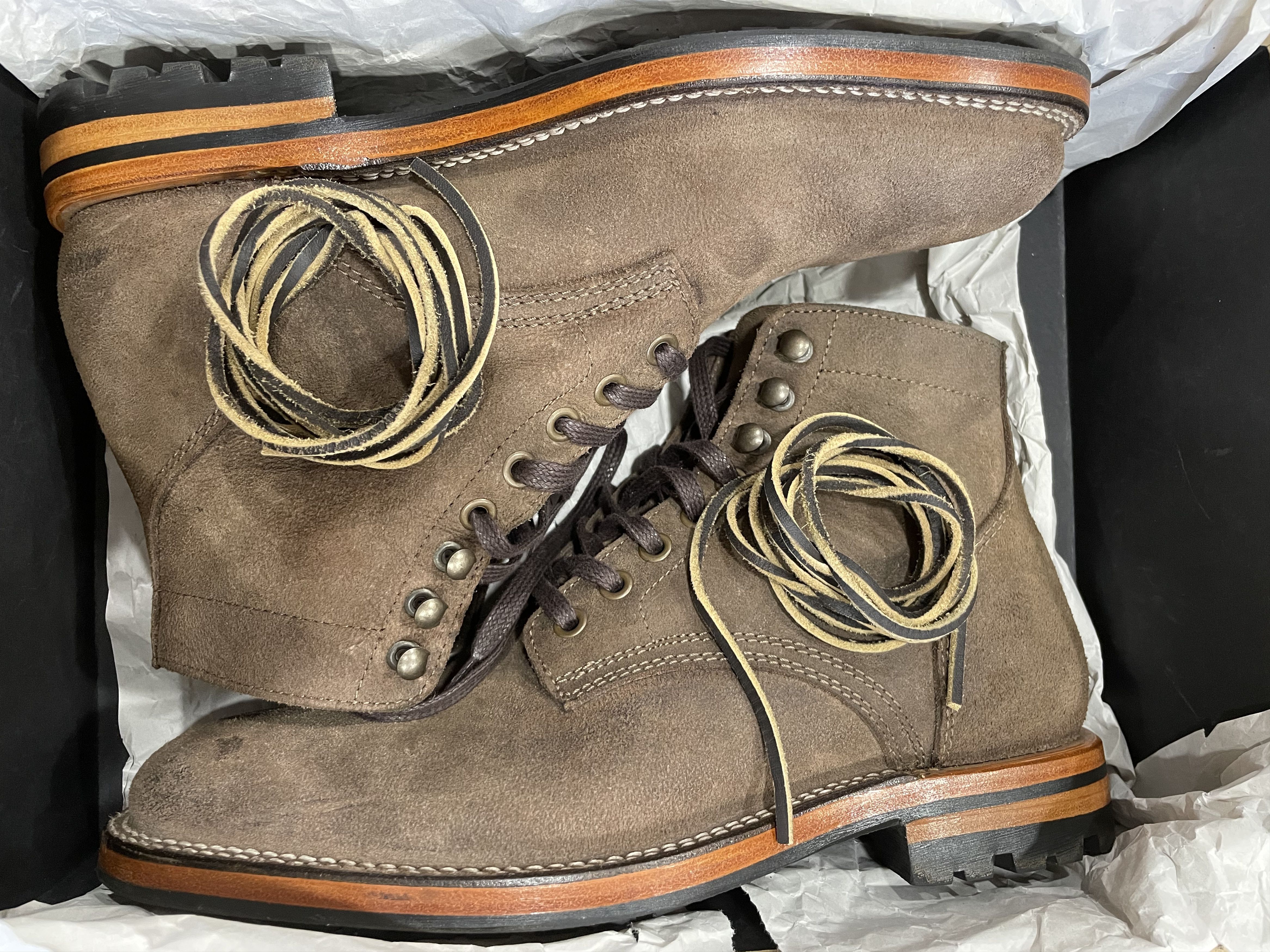 Parkhurst Parkhurst Allen Stitchdown in C.F. Stead Stone Waxed Mohawk Size US 8.5 / EU 41-42 - 10 Thumbnail