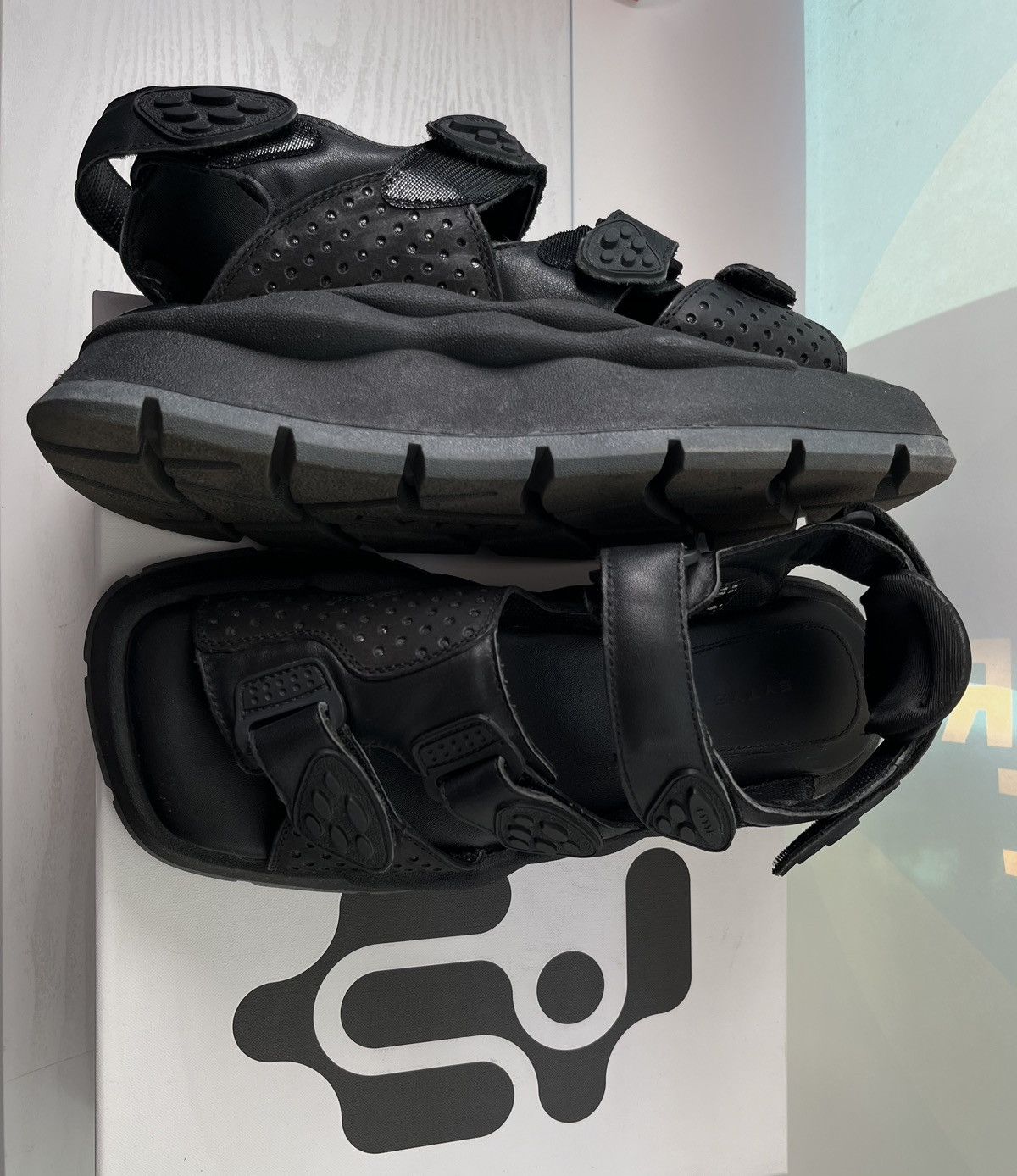 Eytys Eytys Athena Leather Black Sandals | Grailed