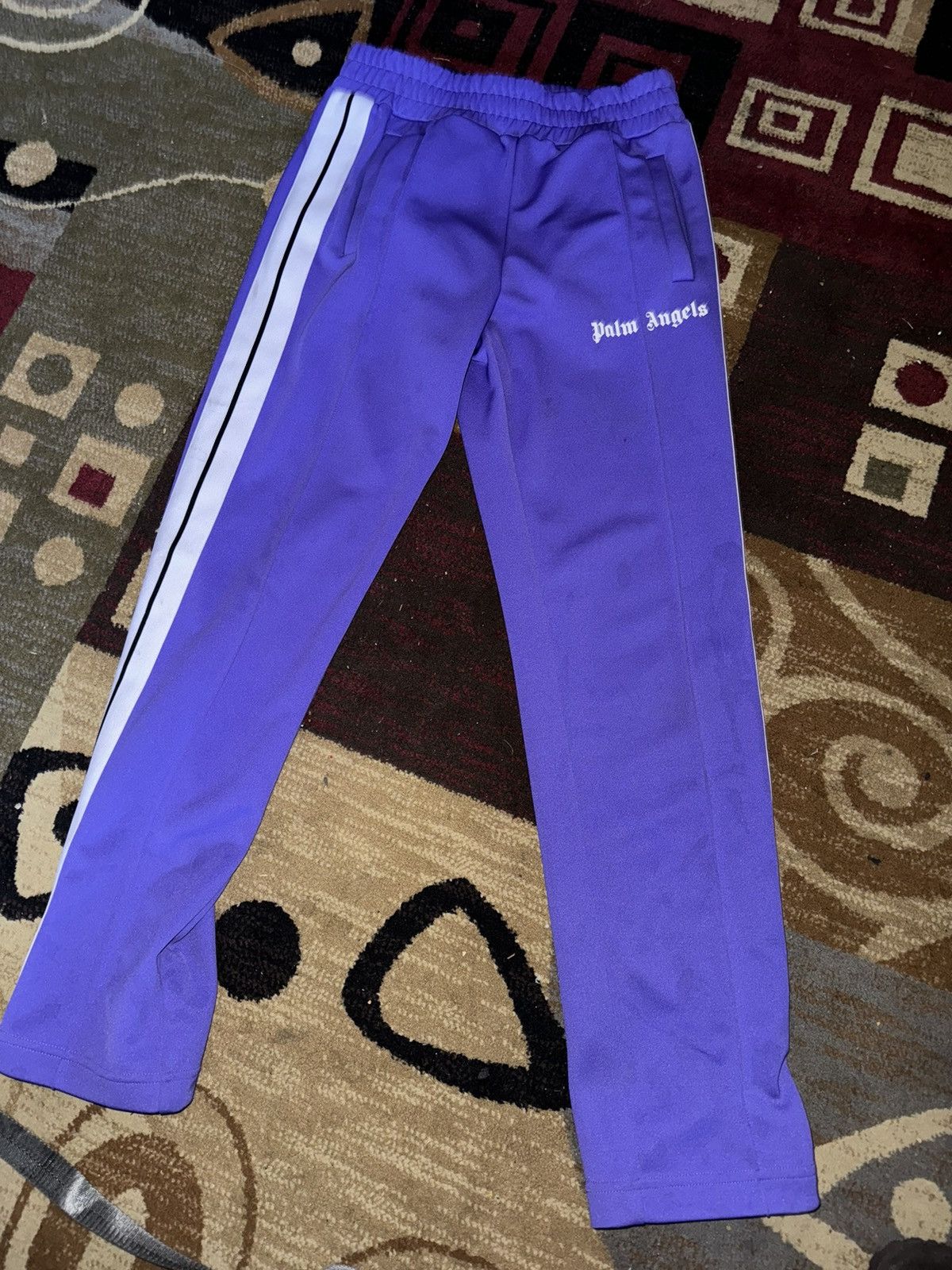 Palm Angels Beige Polyester Athletic Pants main image 0
