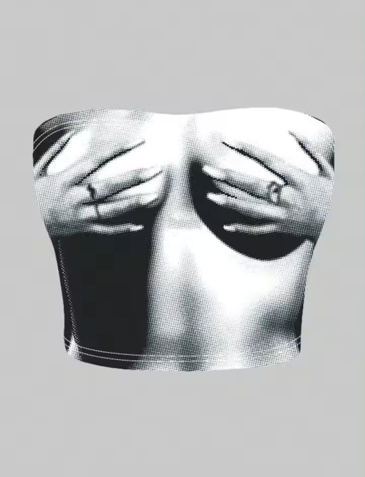 Other Graphic Tube top Y2K Black&white Size S / US 4 / IT 40 - 1 Thumbnail