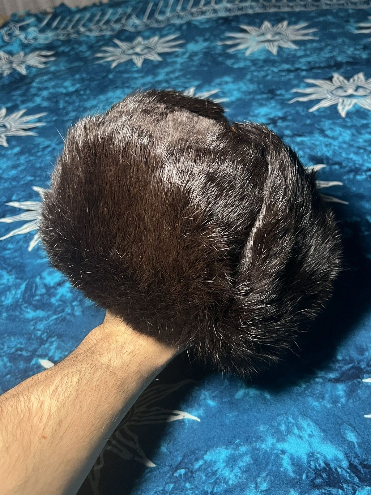 Vintage Vintage Y2K Ushanka trapper rabbit leather hat rare🔥 Size ONE SIZE - 15 Thumbnail