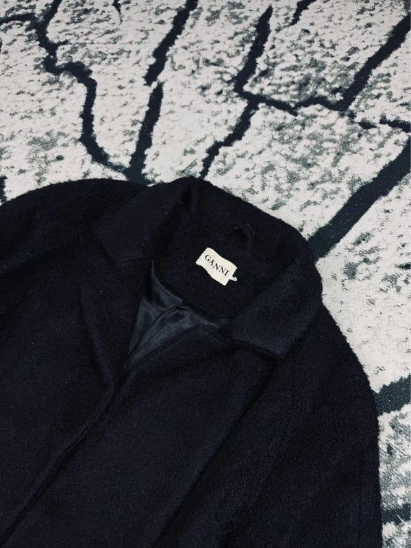 Ganni Ganni XS black wool coat Size XS / US 0-2 / IT 36-38 - 3 Thumbnail