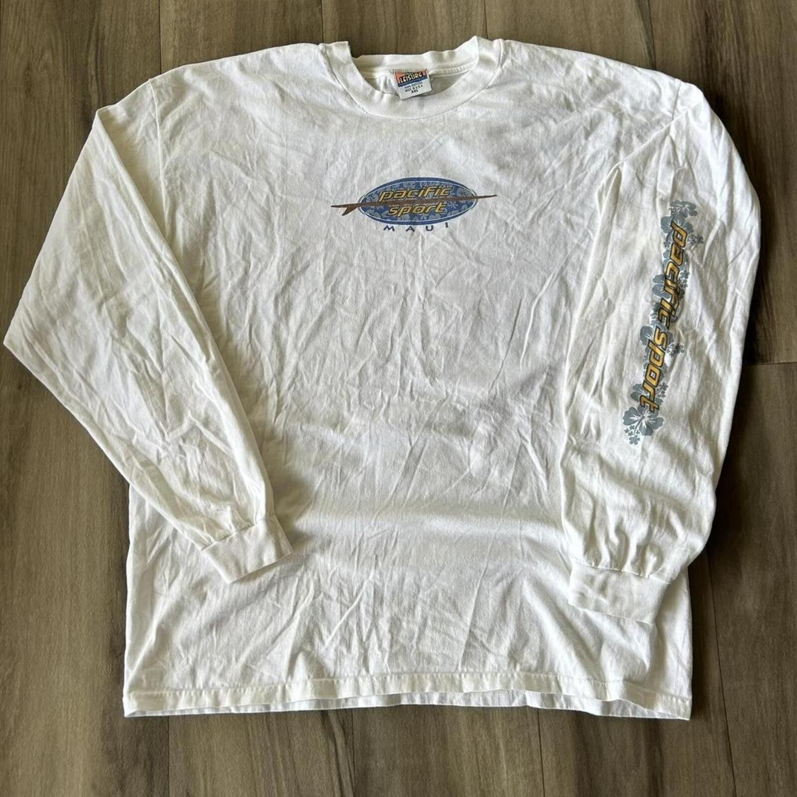 Billabong Vintage 90s White Long Sleeve Floral Surf Surfboard XXL Size US XXL / EU 58 / 5 - 1 Thumbnail