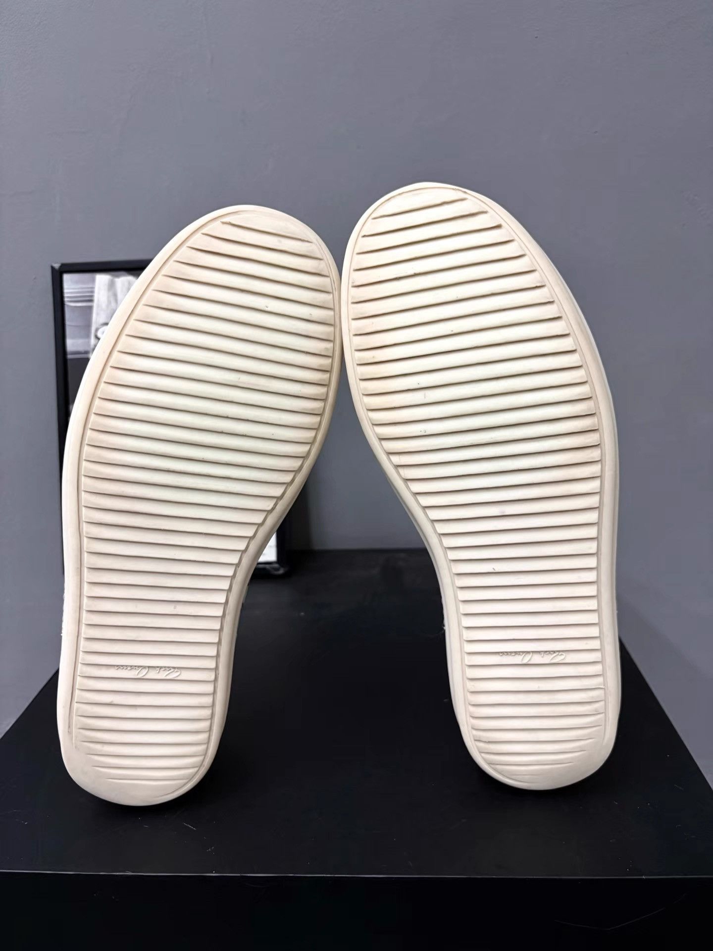 Rick Owens Rick Owens Mainline Milk White Leather Low-Top Sneakers K34 Size US 11 / EU 44 - 8 Thumbnail