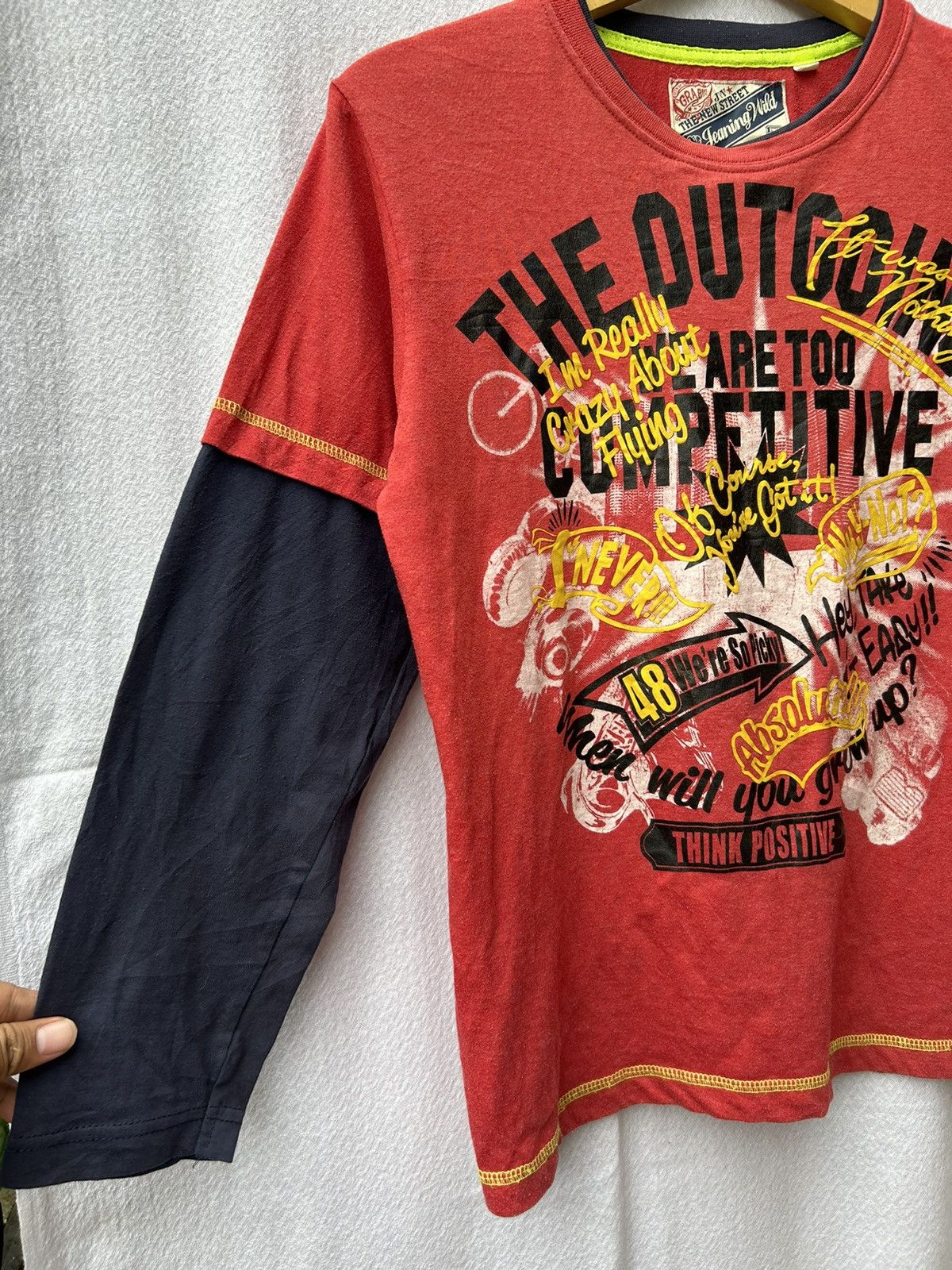 14th Addiction × KMRii × Yasuyuki Ishii Leaning wild japanese style poem layerd longsleeve Size US M / EU 48-50 / 2 - 6 Thumbnail