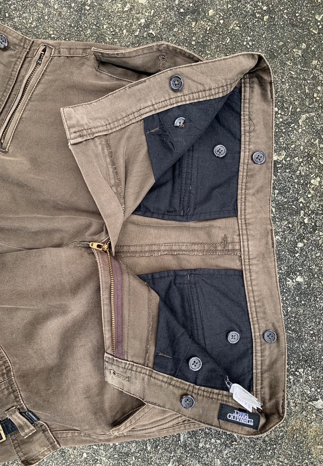 Japanese Brand × Tornado Mart Rare Tornado Mart Multipocket Flare Cargo Pants Size US 33 - 21 Thumbnail