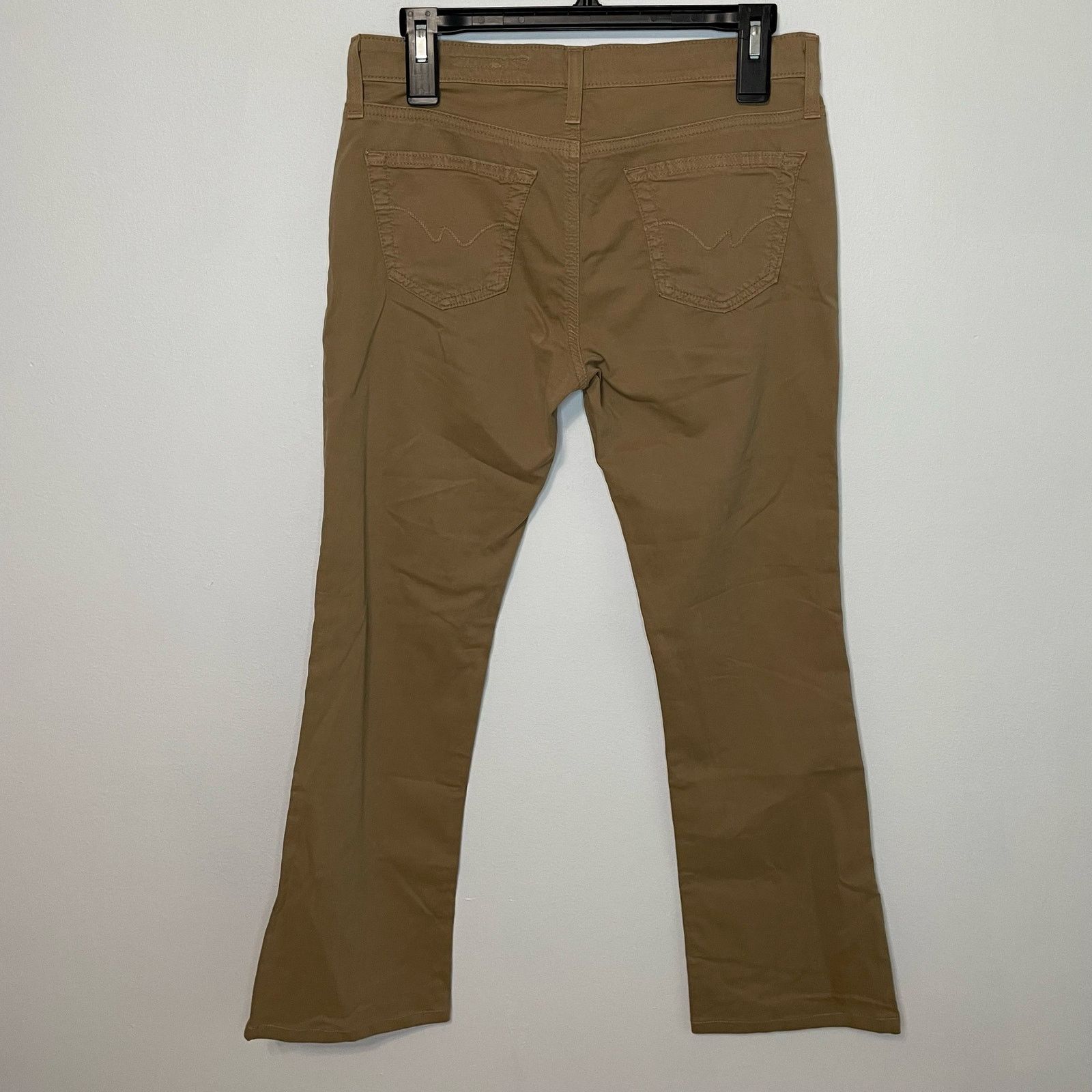 AG Adriano Goldschmied Adriano Goldschmied Khaki Pants 27R The Angel Bootcut Career Size 32" / US 10 / IT 46 - 5 Thumbnail