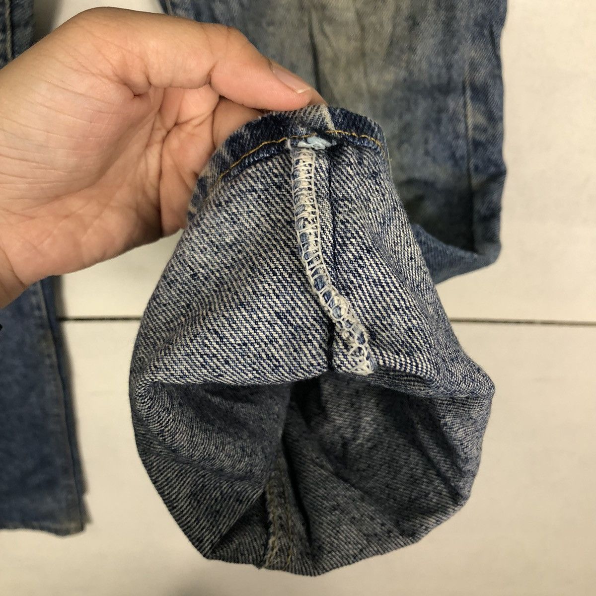 Lee 🔥Rare Distressed Denim Jeans Lee Usa Punk Design Size US 32 / EU 48 - 11 Thumbnail
