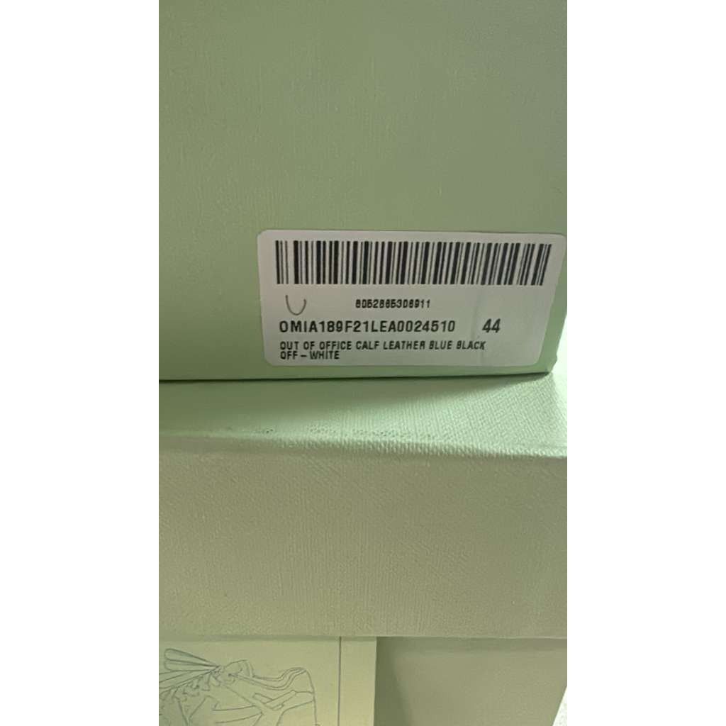 Off-White o1rshd1 Out of Office Calf Leather sneakers in Blue/Black Size US 11 / EU 44 - 24 Thumbnail