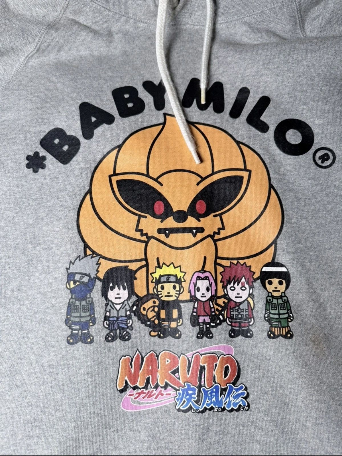 Bape BAPE x Naruto Shippuden Baby Milo Hoodie Grey Size M Size US M / EU 48-50 / 2 - 8 Thumbnail