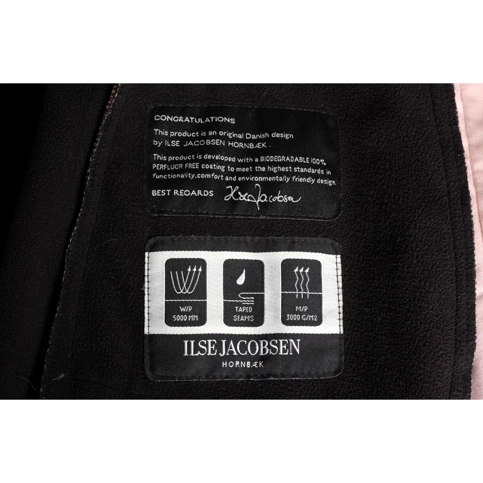 Ilse Jacobsen ILSE JACOBSEN RAINCOAT Hooded Soft Shell Coat Jacket Women 34 Beige Pink Size XXS / US 00 / IT 34 - 6 Thumbnail