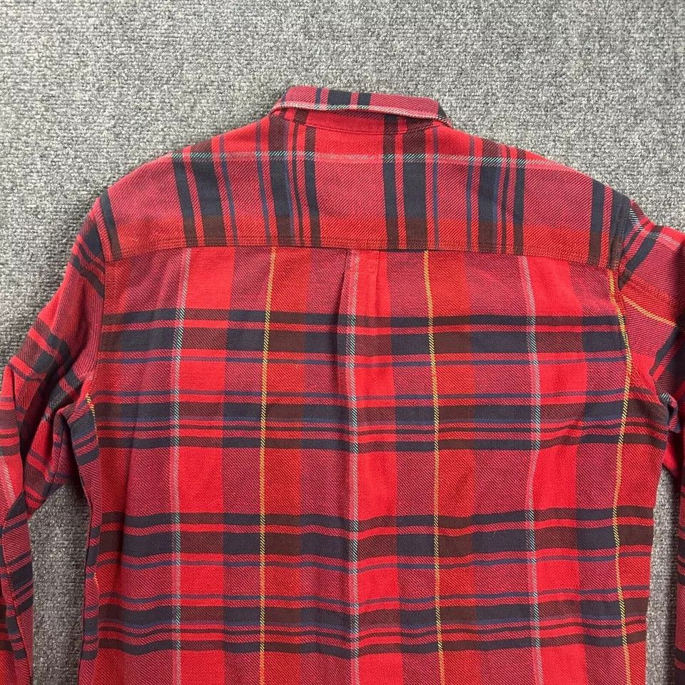 Lucky Brand Lucky Brand Flannel Shirt Mens Large Plaid Red Midweight Size US L / EU 52-54 / 3 - 5 Thumbnail