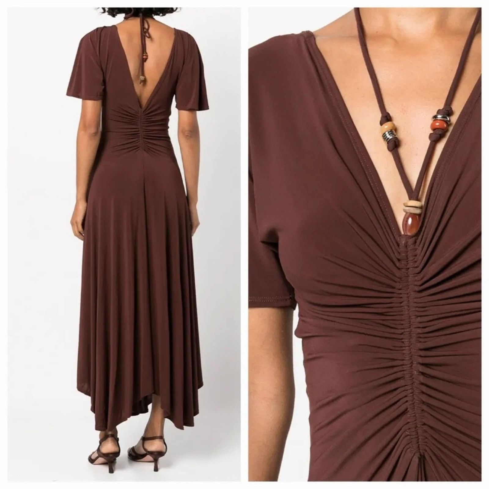 A.L.C. A.L.C. Nina Maxi Dress in Bitter Chocolate size Small Size S / US 4 / IT 40 - 2 Thumbnail