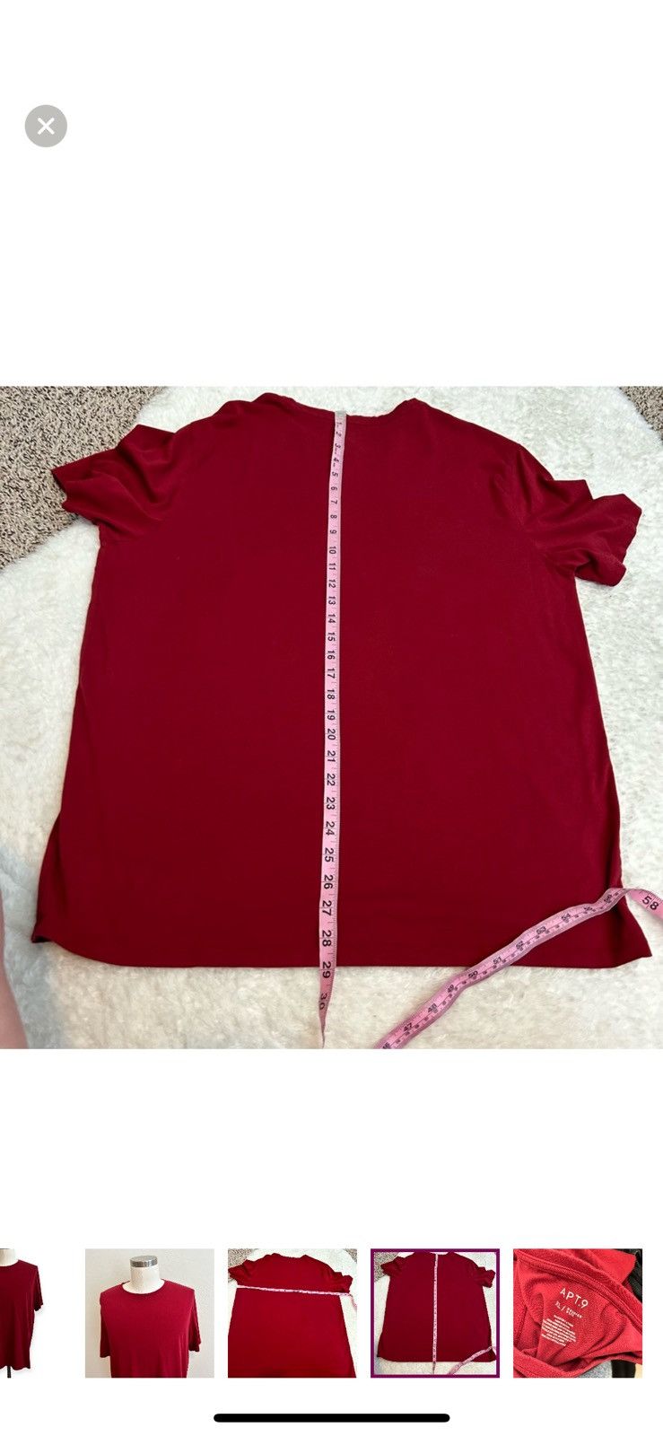Apt. 9 Apt. 9 XL red T shirt Size US XL / EU 56 / 4 - 2 Thumbnail