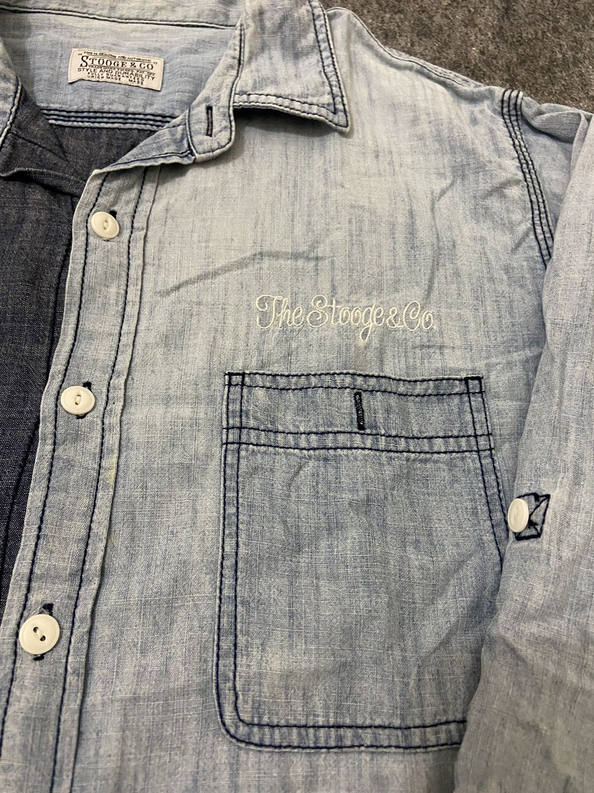 Hysteric Glamour × If Six Was Nine × Japanese Brand stooge & co capital style long denim shirt Size US L / EU 52-54 / 3 - 5 Thumbnail