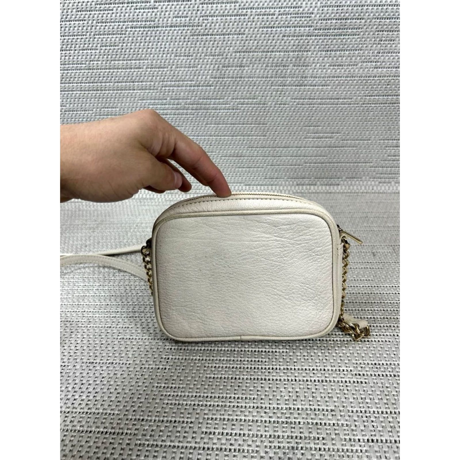 Michael Kors Michael Kors Hamilton White Leather Crossbody Bag Small Inner Pockets Vintage No Ladies Womens Bag Size ONE SIZE - 4 Thumbnail