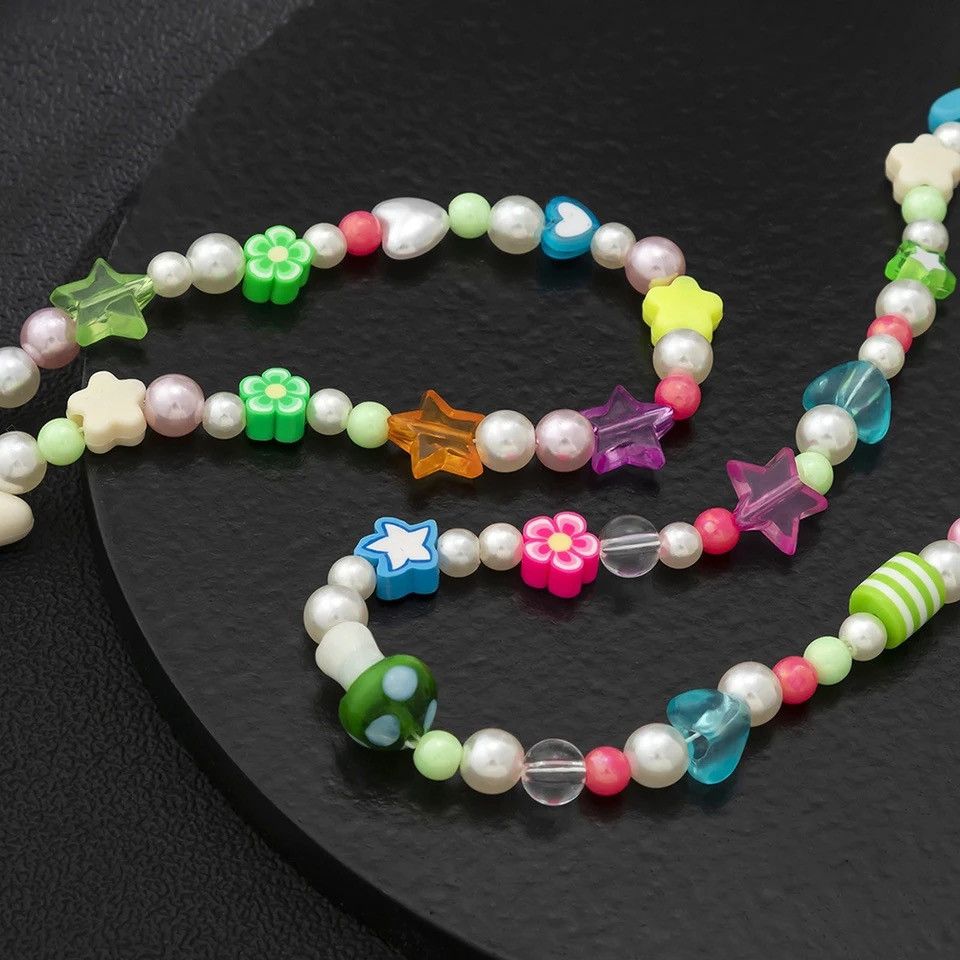 Japanese Brand × Jewelry Double Colorful Star Necklaces Chain Size ONE SIZE - 5 Thumbnail