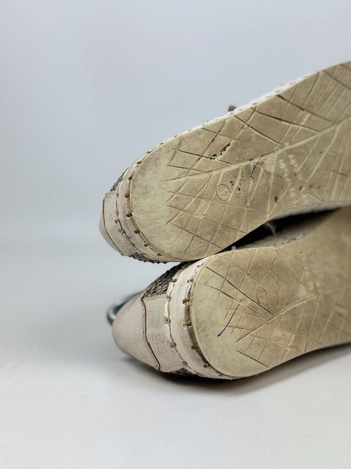 A.S.98 A.S.98 Snake Skin Low-Top Sneakers Size 37 Size US 7 / IT 37 - 11 Thumbnail