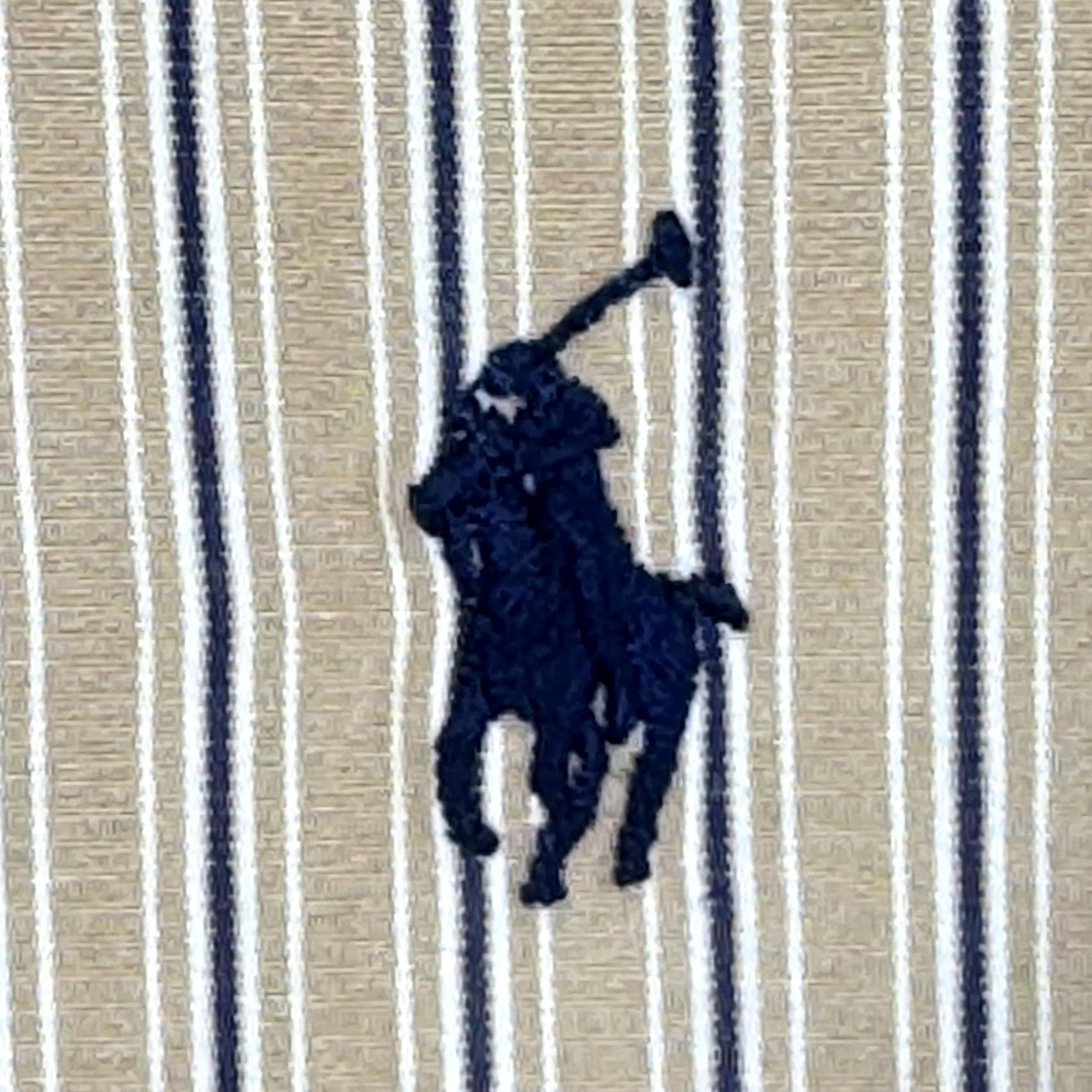 Ralph Lauren Ralph Lauren Shirt Mens Large Tan Striped Button-Up Long Sleeve Custom Fit Size US L / EU 52-54 / 3 - 7 Thumbnail