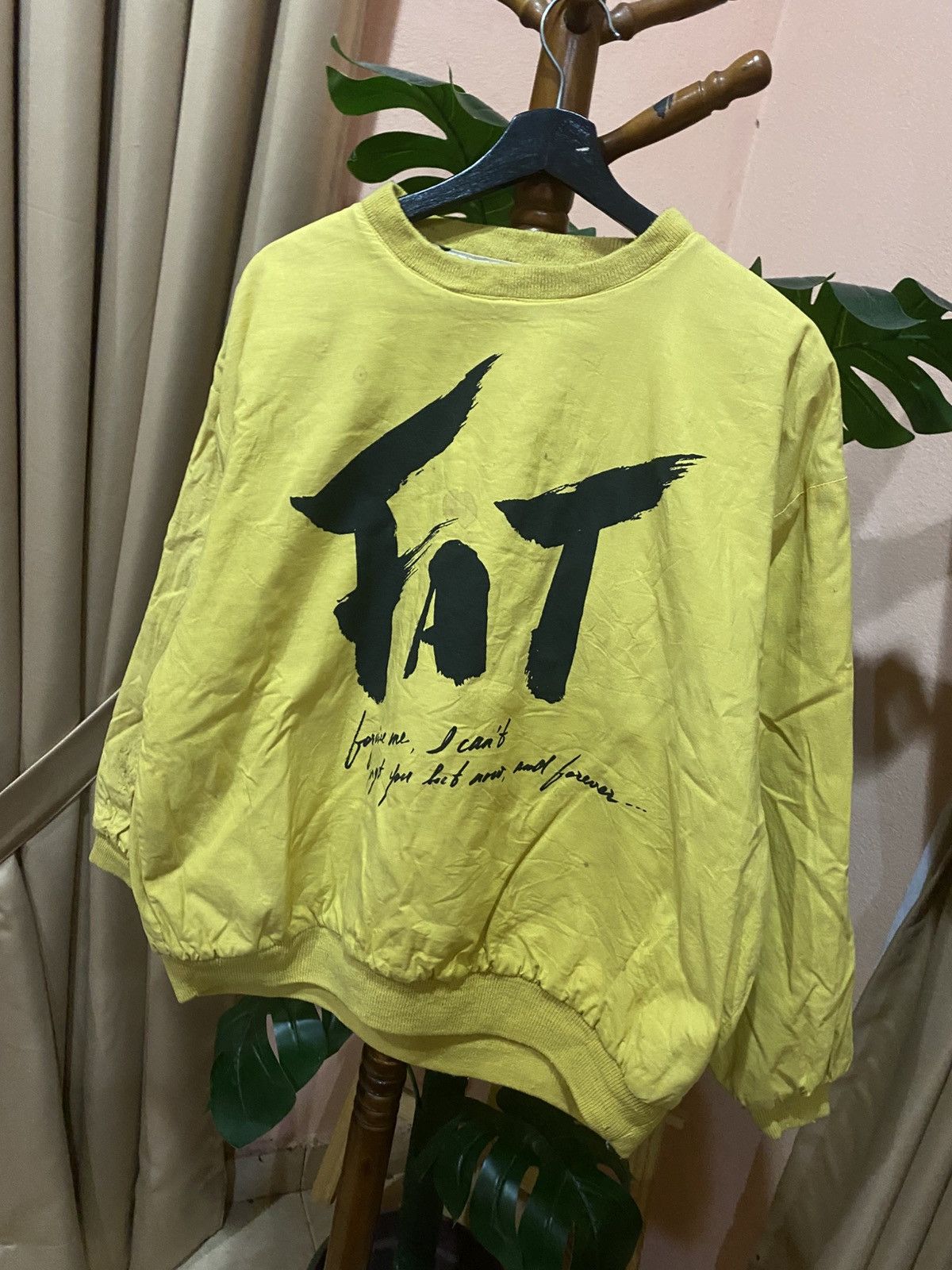 Other Vintage Yellow & Graphic Reversible Sweatshirt Streetwear Size US M / EU 48-50 / 2 - 10 Thumbnail