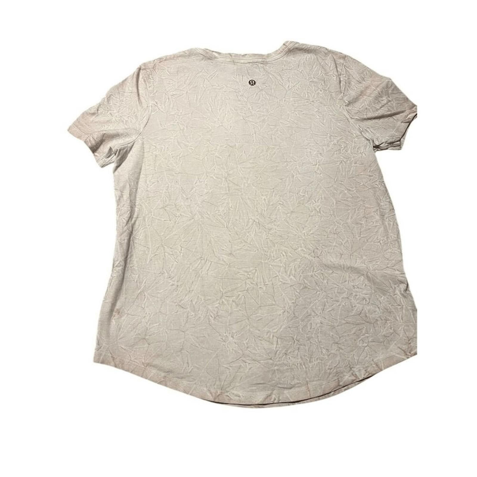 Lululemon Lululemon Size 6 White Crew Neck T-Shirt Short Sleeve Casual Size M / US 6-8 / IT 42-44 - 4 Thumbnail