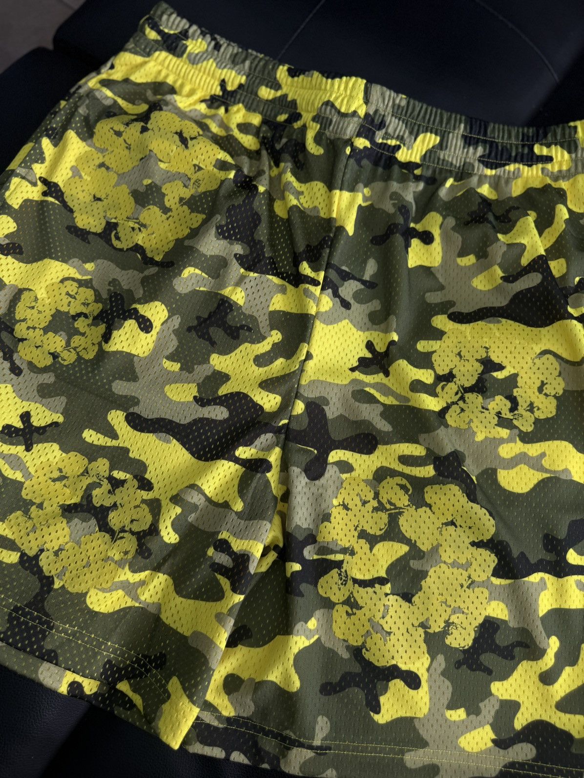 DENIM TEARS Denim Tears Mesh Summer Shorts Yellow Camo Size XXL (NEW) Size US 38 / EU 54 - 3 Thumbnail