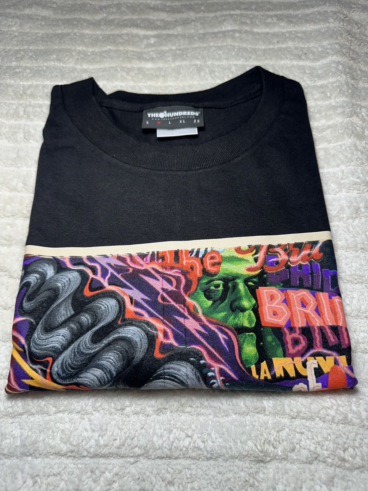 Supreme × The Hundreds × Vlone The HundredsXUniversal Studios LaFiancee Frankenstein tee Size US M / EU 48-50 / 2 - 1 Thumbnail