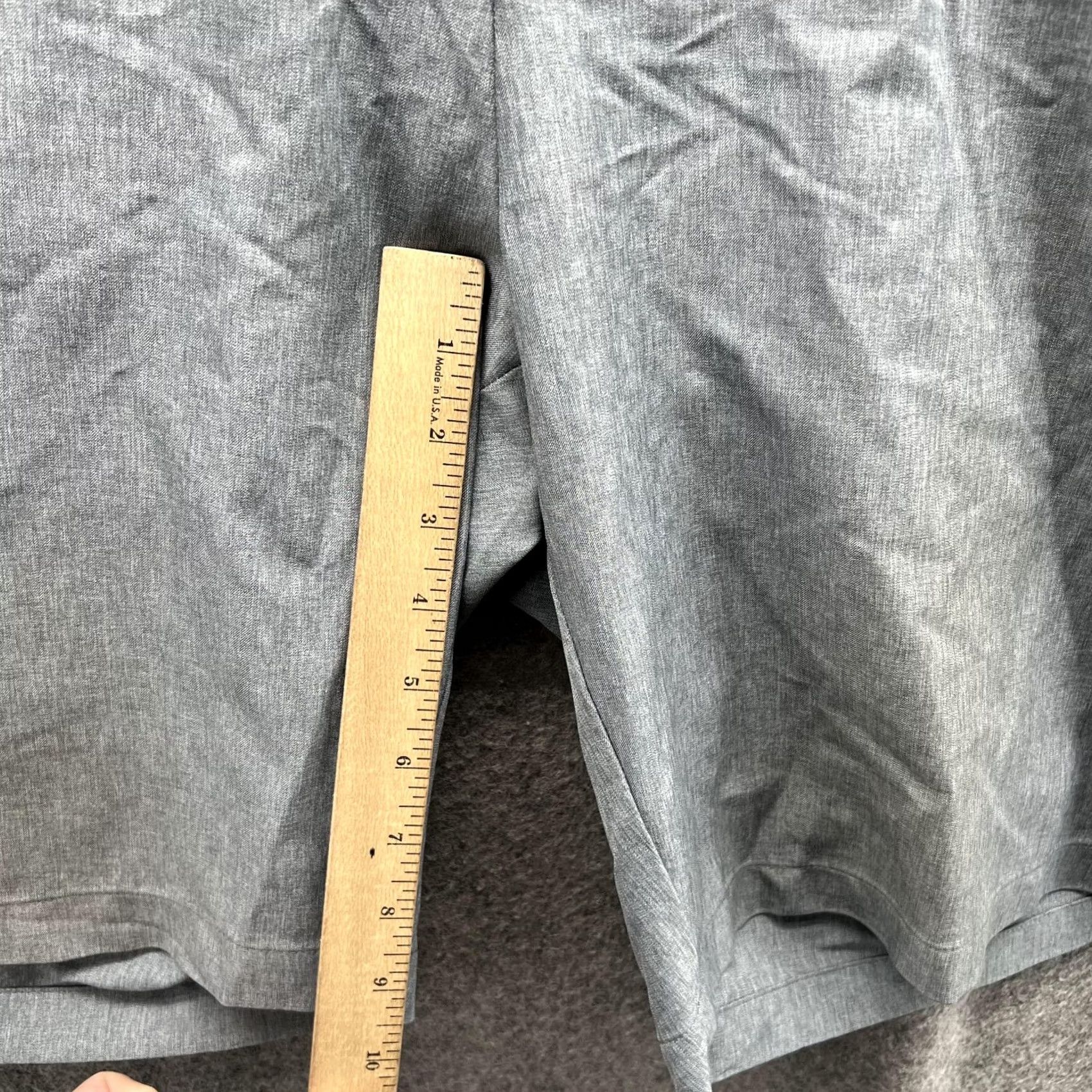 Vintage Greg Norman Shorts Men 42 Gray Chino Flat Front Casual Polyester Spandex Golf Size US 42 / EU 58 - 5 Thumbnail