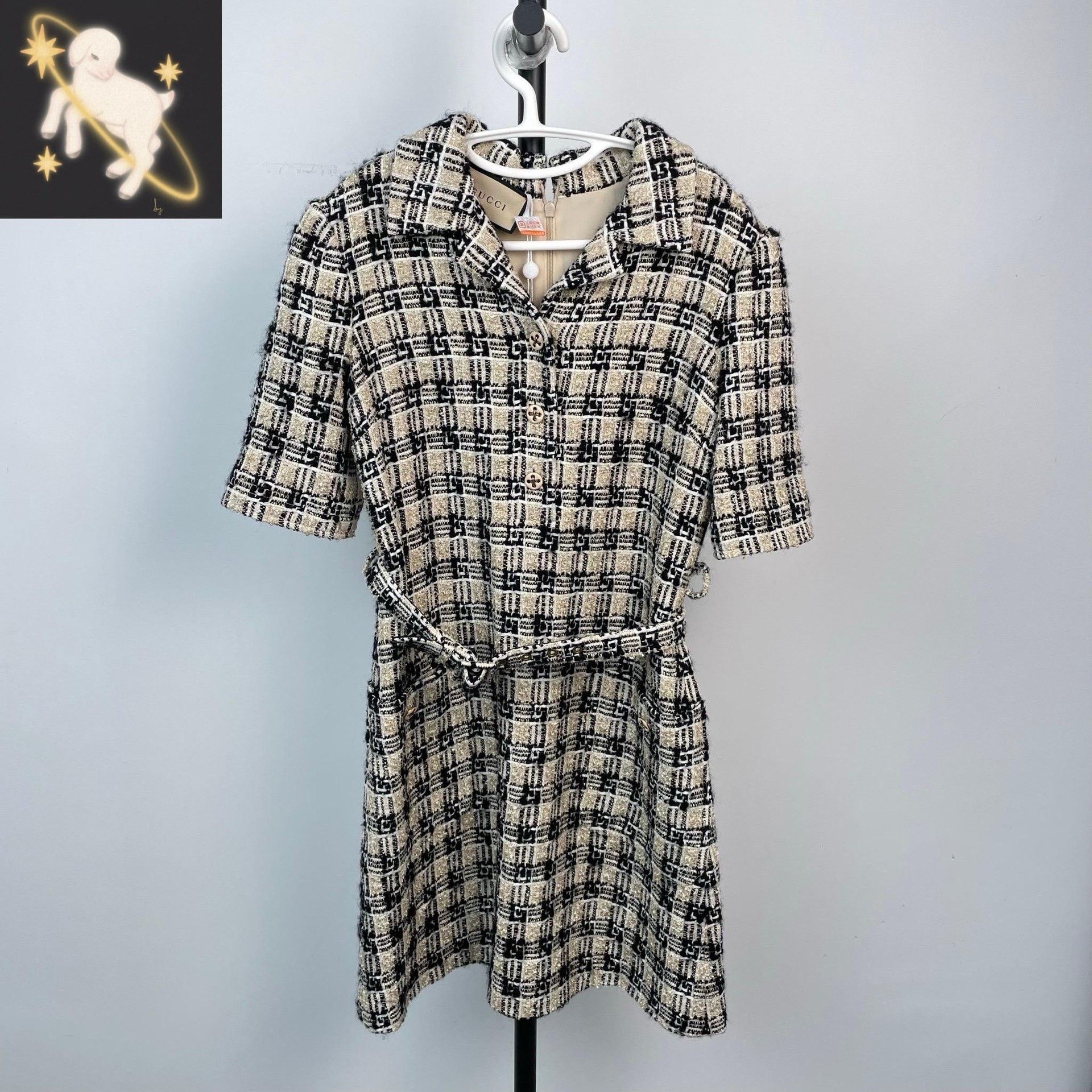 Gucci Gucci Knit Plaid Multi Dress 38 Women Size S / US 4 / IT 40 - 1 Thumbnail