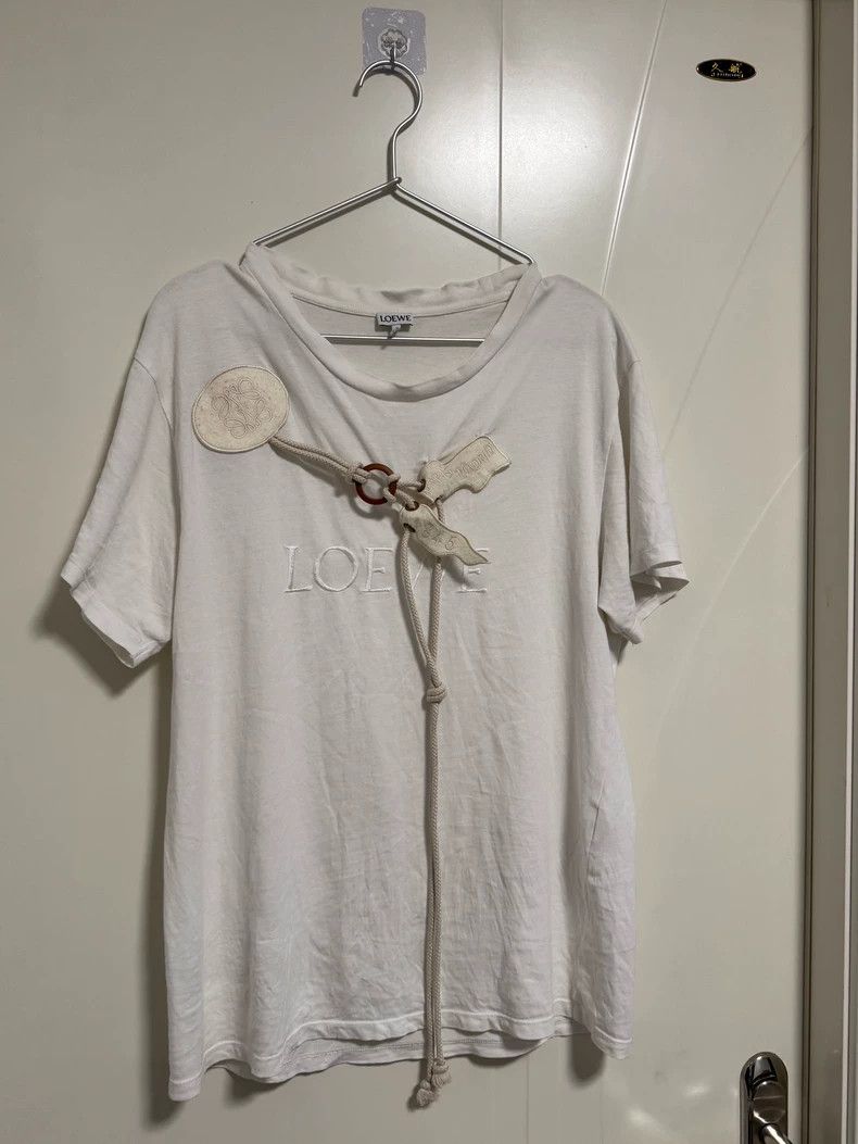 Loewe Loewe Short-sleeved T-shirt decorated with drawstring Size S / US 4 / IT 40 - 2 Thumbnail